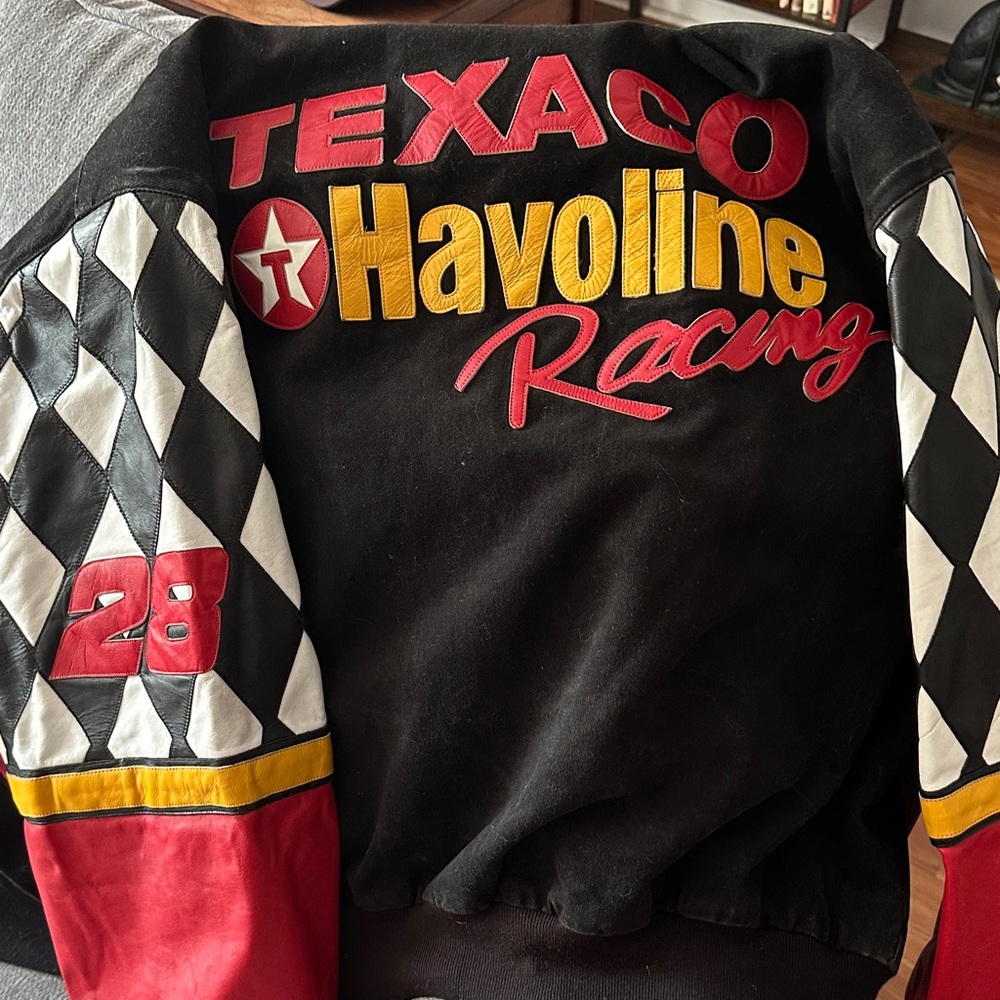 Texaco Havoline Racing Bomber Jacket - Black, Red, Yellow